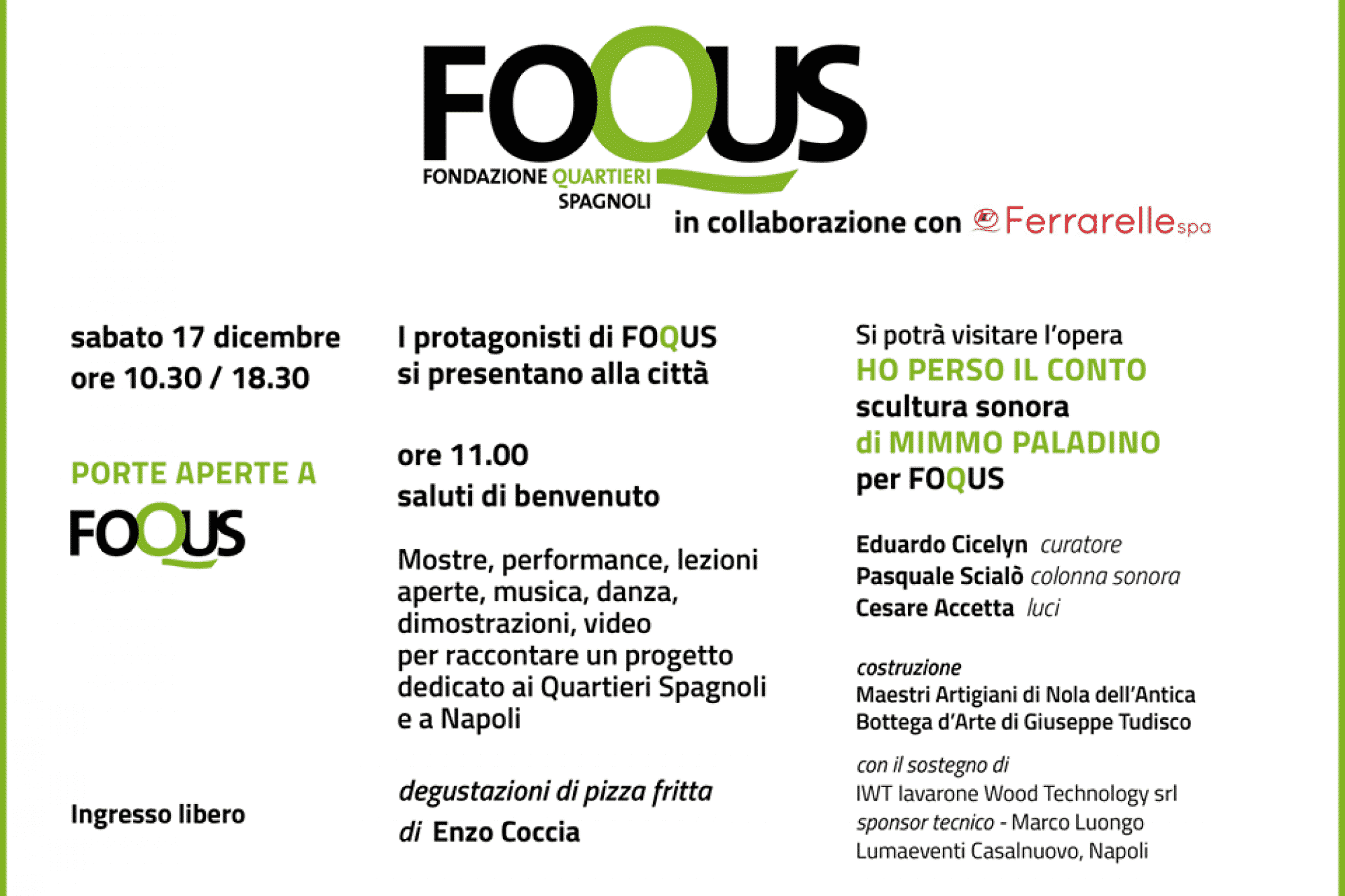 Porte Aperte a FOQUS
