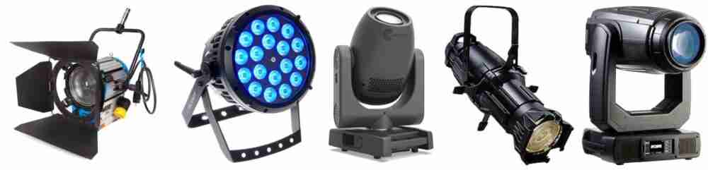 attrezzature luci per eventi